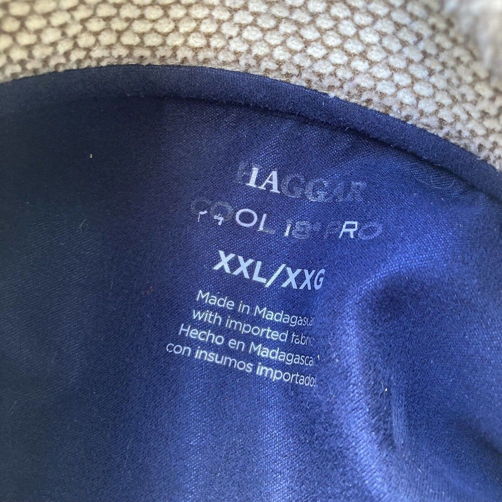 Haggar Cool 18 Pro Mens Jacket Coat Tan Heathered 1/2 Zip Pullover Mock Neck XXL - Picture 5 of 6